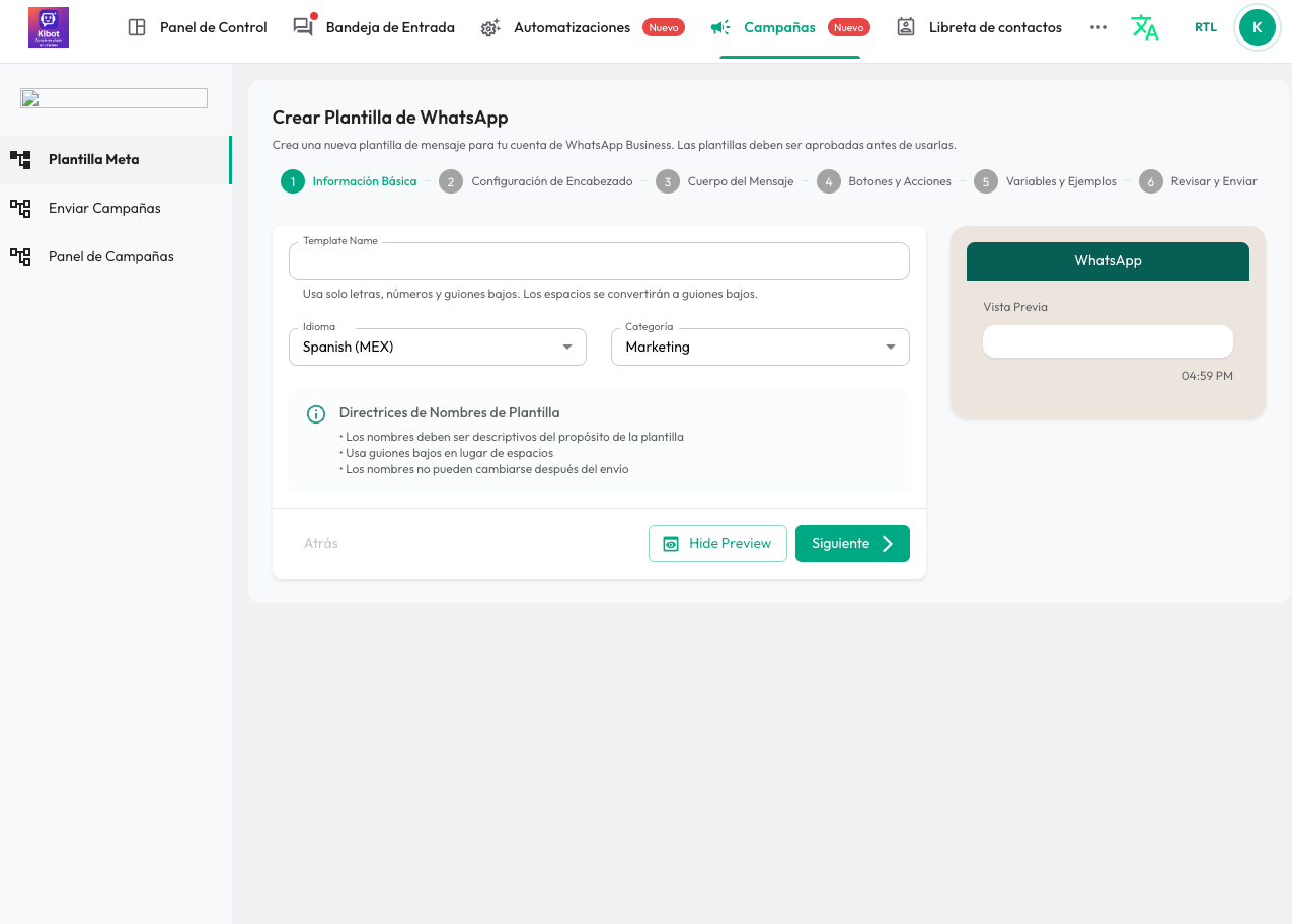 Envío de campañas masivas por WhatsApp - Marketing automatizado y plantillas profesionales para negocios en México